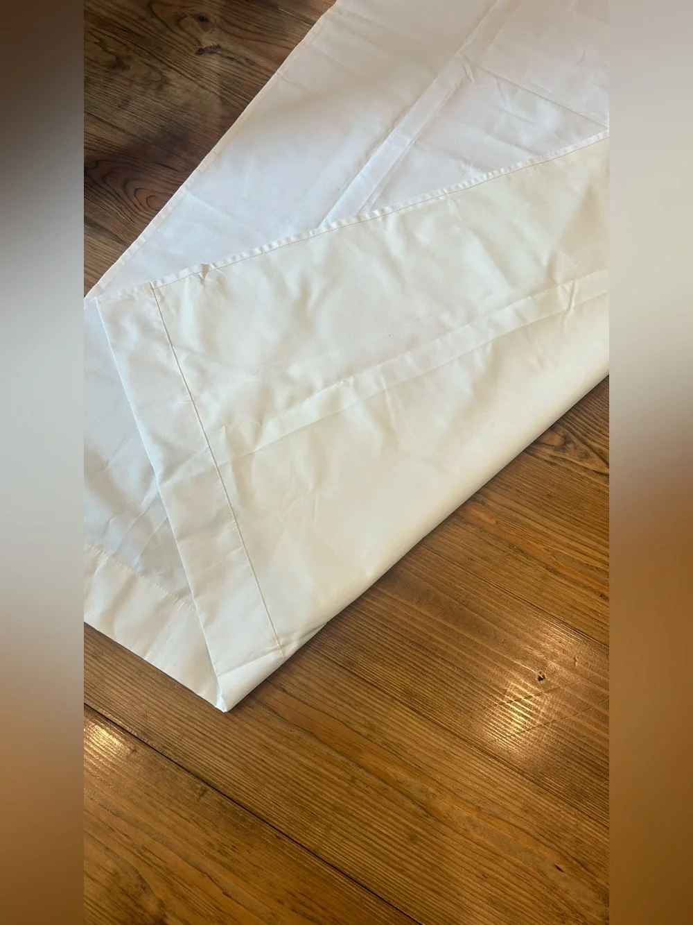 White Linen-Style curtains (2 panel set) measurements shown in picture